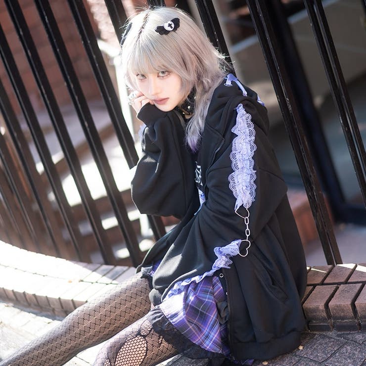 アウターウェア(女性アイドル)　May’n パーカー ブラック XXLサイズ 「May’n Hall Tour 2019『chord G/D』」 pe-20916_0.jpg