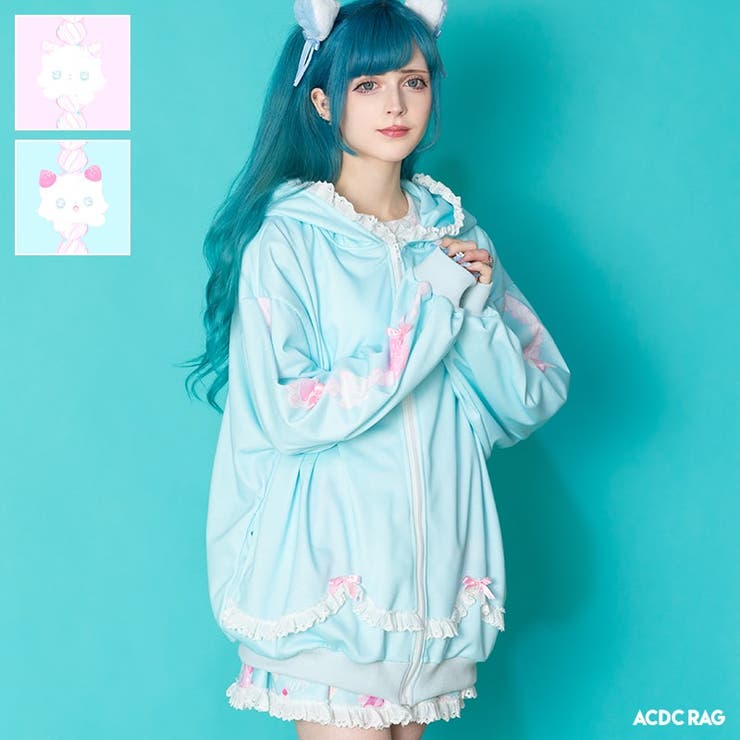 レビュー高評価商品 ホイップネコ 長袖[品番：ACDW0002957]｜ACDCRAG ZIPパーカー トップス