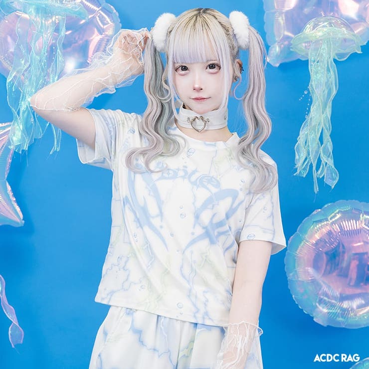 クラゲサイバー チビTシャツ 半袖 | ACDCRAG | 詳細画像1 