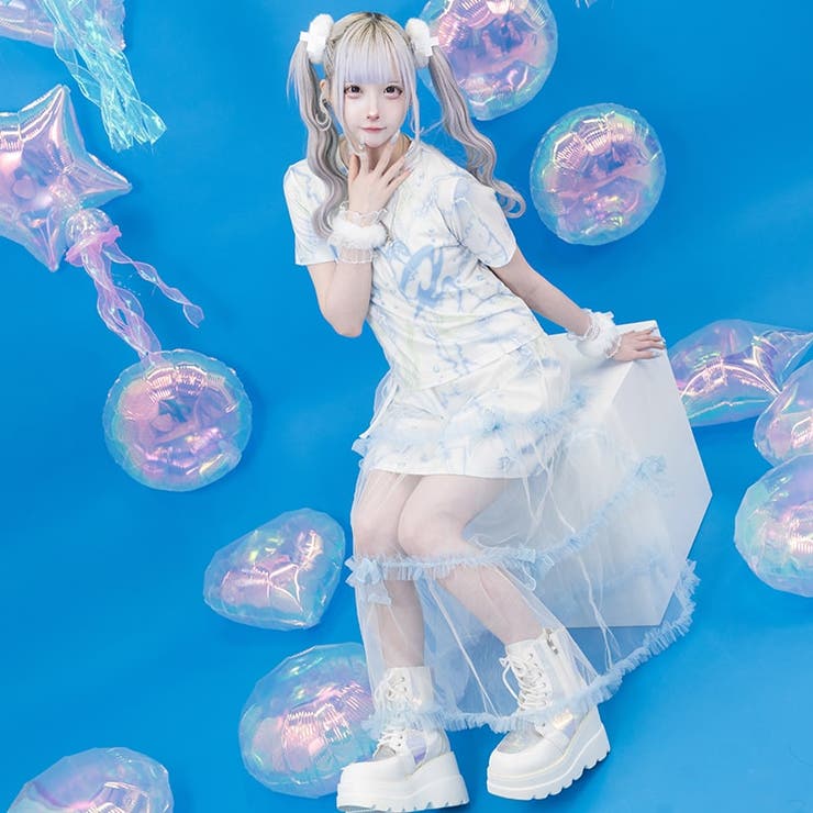 クラゲサイバー チュールスカート  ロング丈[品番：ACDW0002890]｜ACDCRAG（エーシーディーシーラグ）のレディースファッション通販｜SHOPLIST（ショップリスト）