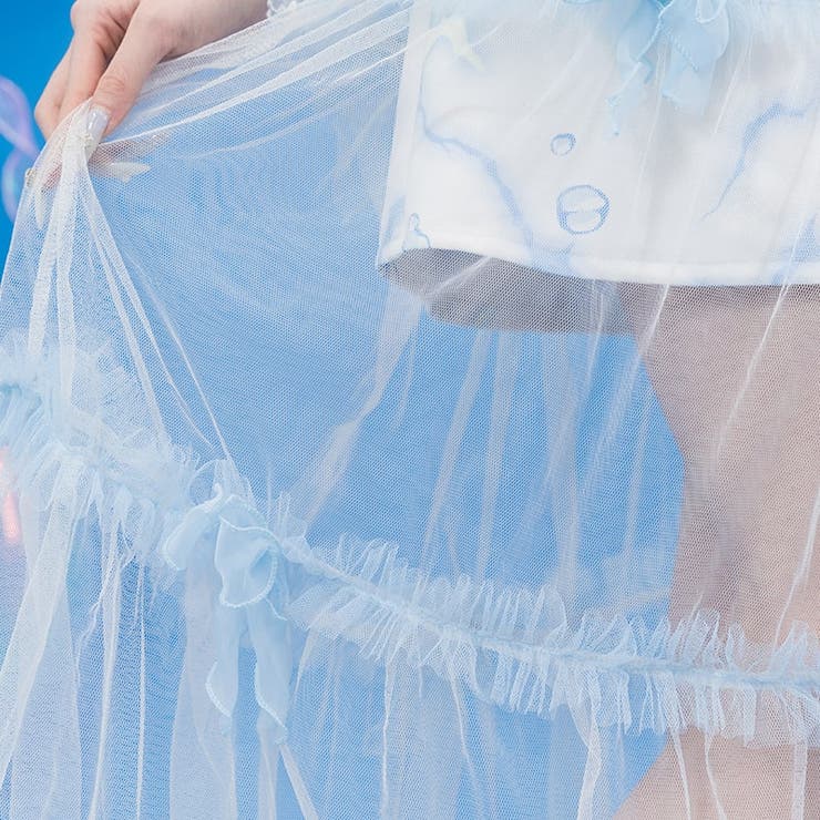 クラゲサイバー チュールスカート ロング丈 | ACDCRAG | 詳細画像9 