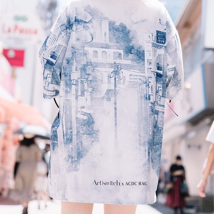 Tシャツ/原宿系/コラボ/Artiswitch/ファッション/レディース