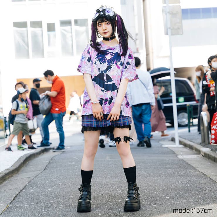 Ｔシャツ/原宿系/病みかわいい/ダーク/ファッション/パンク/レディース