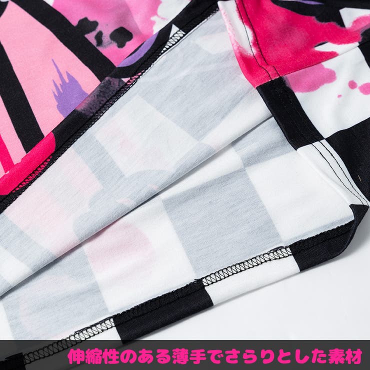 Tシャツ/半袖/パンク/ロック/チェック/病みかわいい/グロかわ/グル～ミ～/コラボ/原宿系