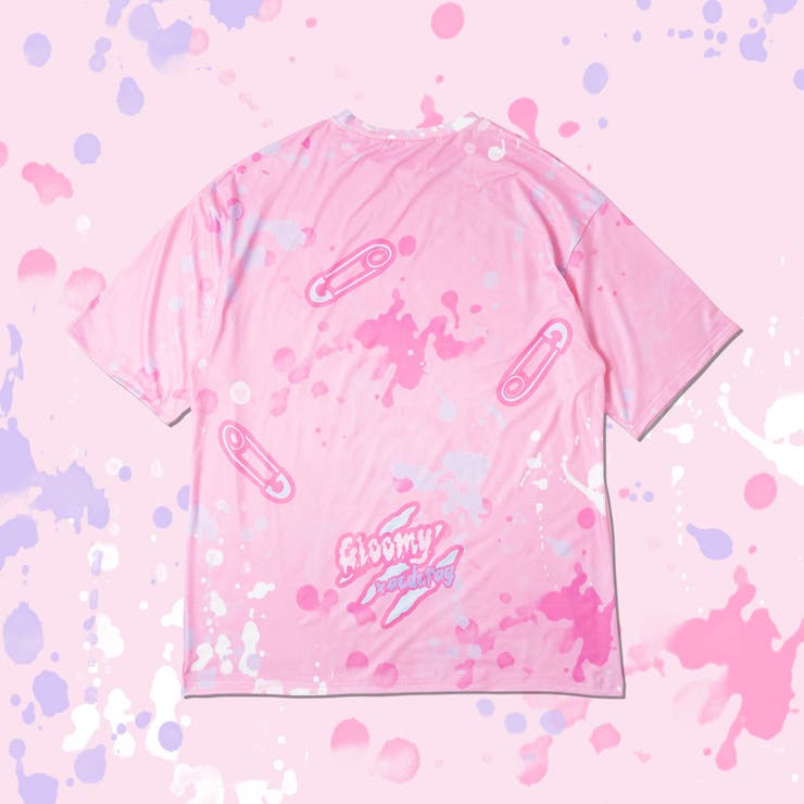 Tシャツ/半袖/ファンシー/ピンク/ゆめかわいい/病みかわいい/グロかわ/グル～ミ～/コラボ/原宿系
