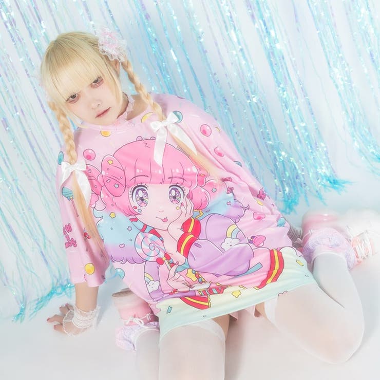 Tシャツ/原宿系/ファンシー/パステル/ゆめかわいい/mog/ファッション/レディース