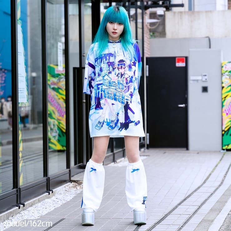 Tシャツ/原宿系/サイバー/キュート/韓国/ファッション/レディース