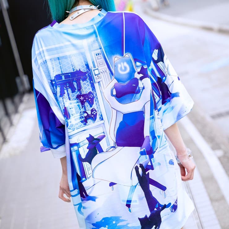 Tシャツ/原宿系/サイバー/キュート/韓国/ファッション/レディース