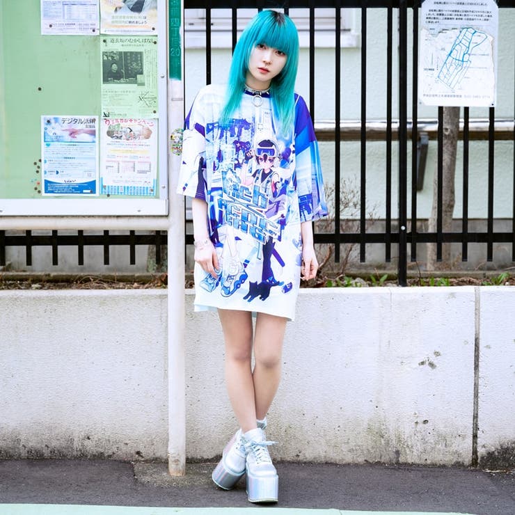 Tシャツ/原宿系/サイバー/キュート/韓国/ファッション/レディース