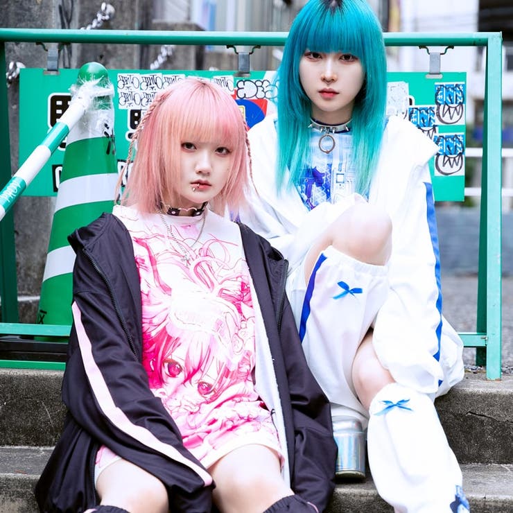 Tシャツ/原宿系/サイバー/キュート/韓国/ファッション/レディース
