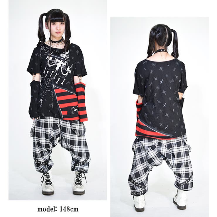 ロンT/メンズ/レディース/長袖/Tシャツ/ゴシック/パンク/ロック/V系/原宿系/ファッション/ダンス/衣装/ヒップホップ
