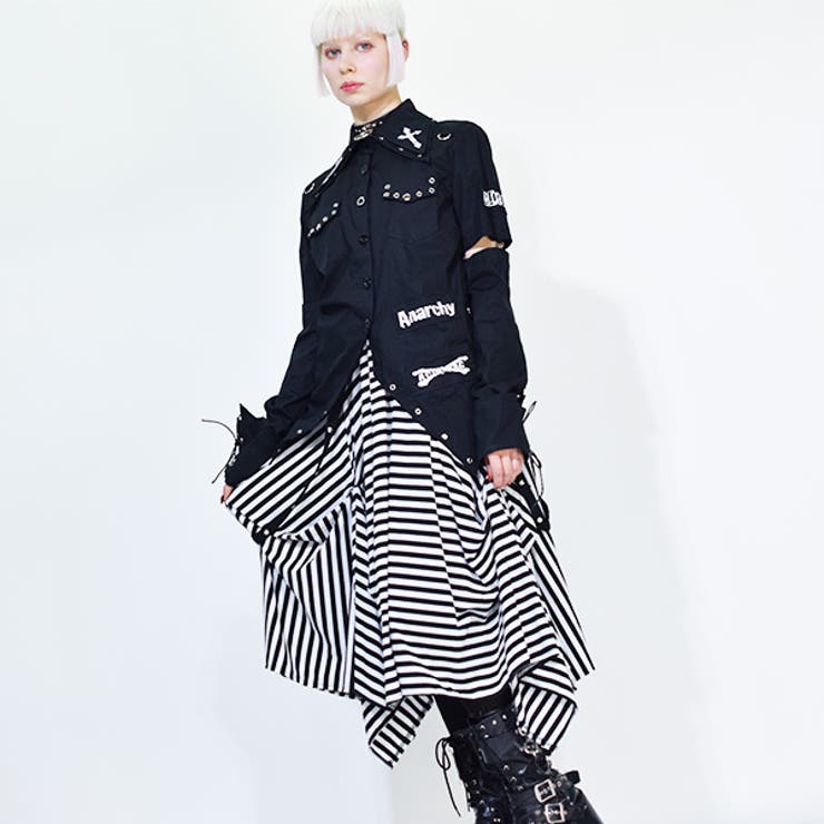 専用⭐️アンドエルシー　柘榴スカート GLITTER LAYERED KT SK | UN3D./アンスリード