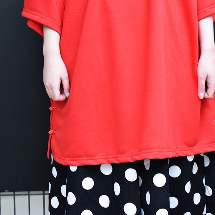 チャイナオーバーTシャツ 原宿系 ファッション | ACDCRAG | 詳細画像11 