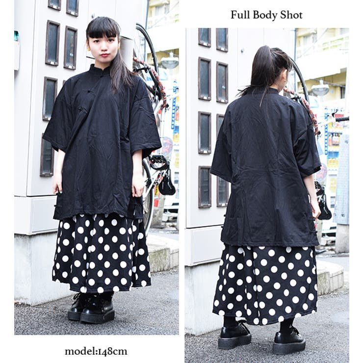 チャイナオーバーTシャツ 原宿系 ファッション | ACDCRAG | 詳細画像6 