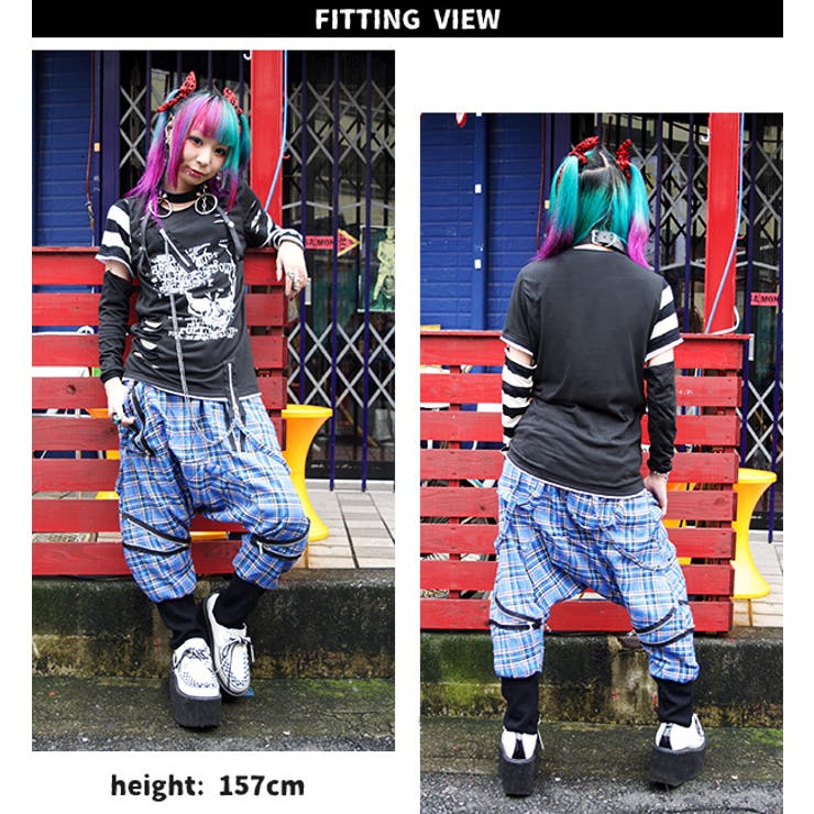 アシメロングTシャツ パンク ロック | ACDCRAG | 詳細画像5 