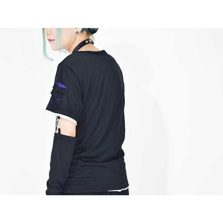 アシメロングTシャツ パンク ロック | ACDCRAG | 詳細画像10 