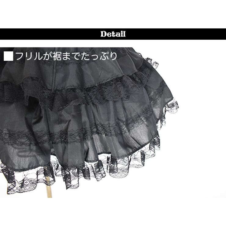 リボンBワンピース ゴスロリ ワンピース[品番：ACDW0000371