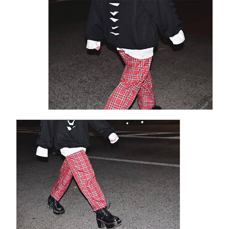 タータンチェックパジャマパンツ パンク ロック[品番