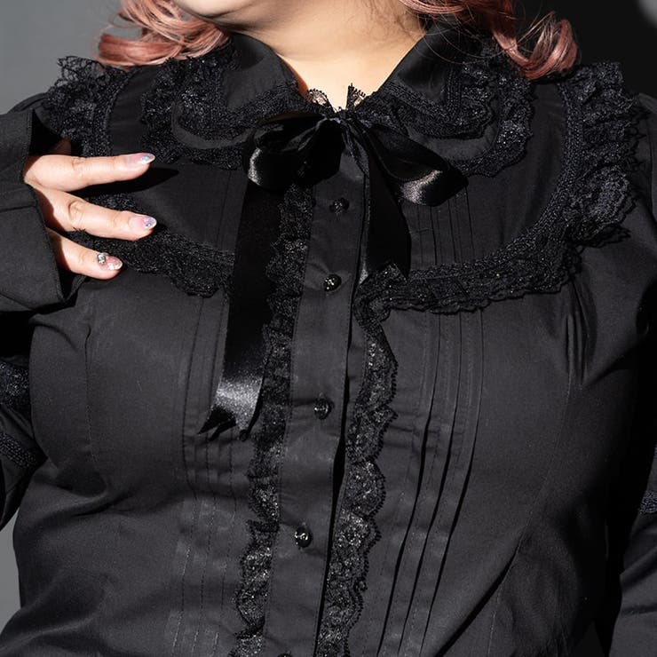 2wayブラウス シャツ プラスサイズ | ACDCRAG | 詳細画像10 