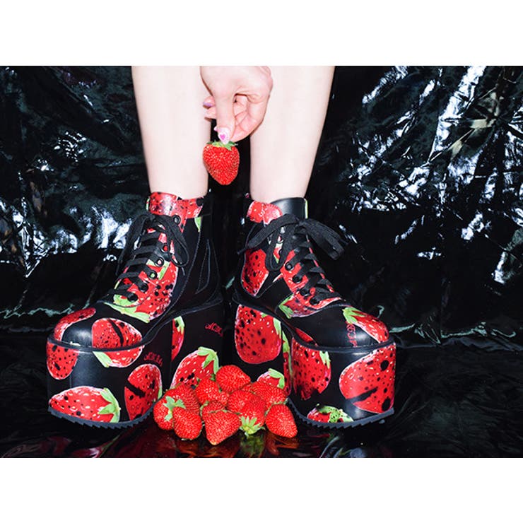 イチゴプラットフォームシューズ 厚底 ブーツ 品番 Acdw Acdcrag エーシーディーシーラグ のレディースファッション通販 Shoplist ショップリスト