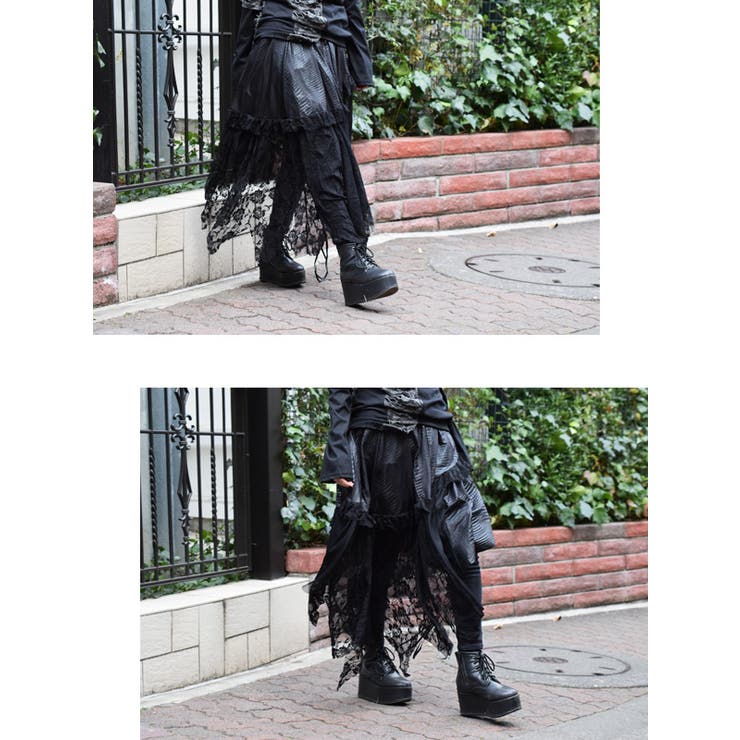 クロコアシメスカート ゴシック スカート | ACDCRAG | 詳細画像5 