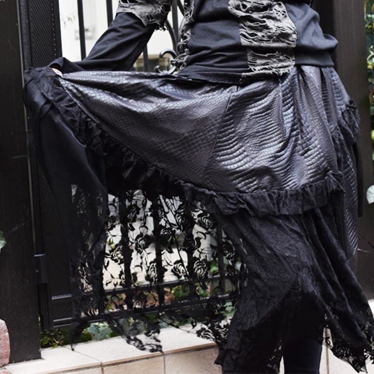 クロコアシメスカート ゴシック スカート | ACDCRAG | 詳細画像7 