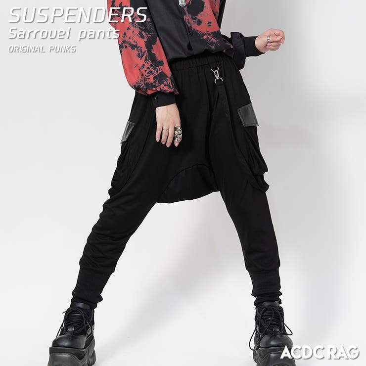 ストライプ細サスペンダーワイドパンツ | PANTS | anana online