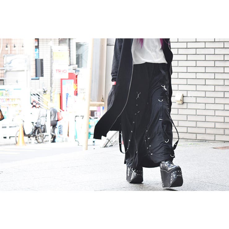 スカート/ロング丈/ロングスカート/ゴシック/原宿系/パンク/ロック/ファッション/メンズ/レディース