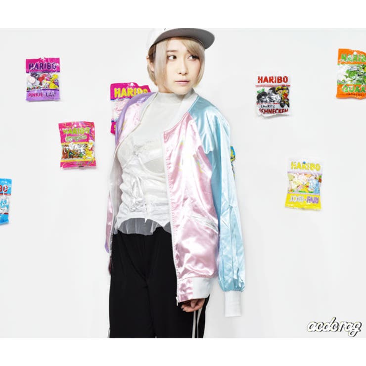 ケーキスカジャン ピンク ユニコーン柄[品番：ACDW0001830]｜ACDCRAG