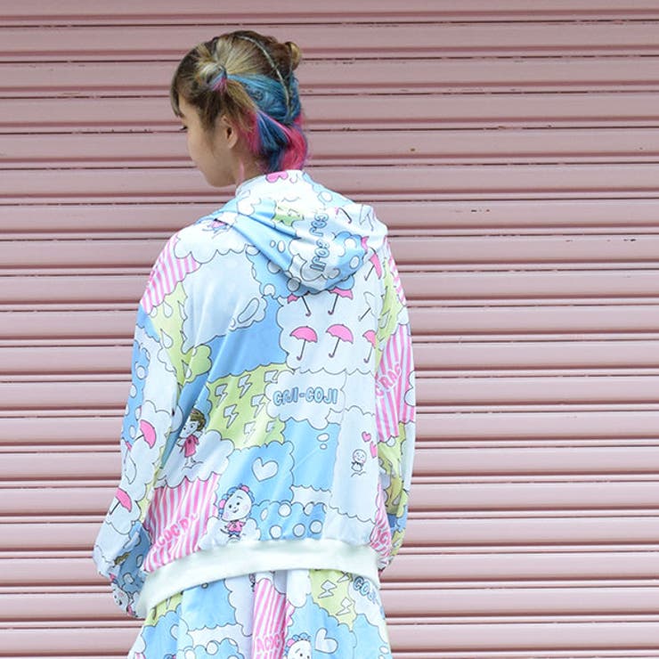 美品ACDC RAG×コジコジコラボパーカー&スカートセットアップ 美品ACDC RAG×コジコジコラボパーカー&スカートセットアップ