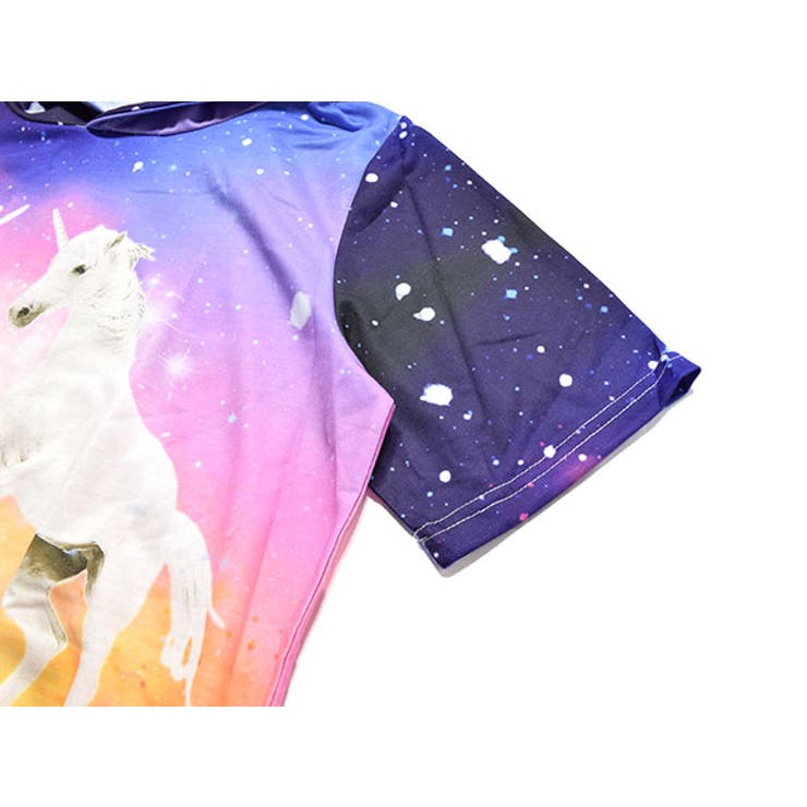 スペースユニコーン半袖パーカー 宇宙柄 ゆめかわいい 品番 Acdw Acdcrag エーシーディーシーラグ のレディースファッション通販 Shoplist ショップリスト