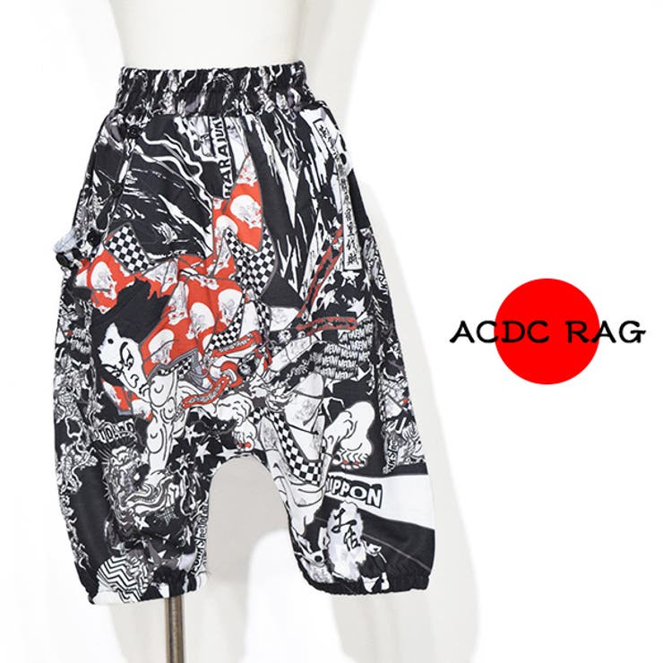 パンク侍7分丈サルエルパンツ 原宿系 ファッション[品番：ACDW0000697