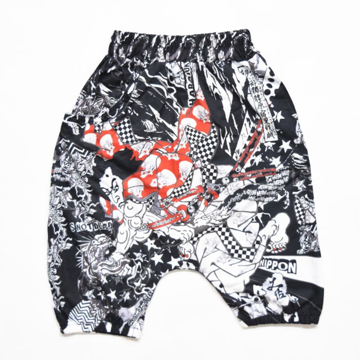 パンク侍7分丈サルエルパンツ 原宿系 ファッション[品番：ACDW0000697