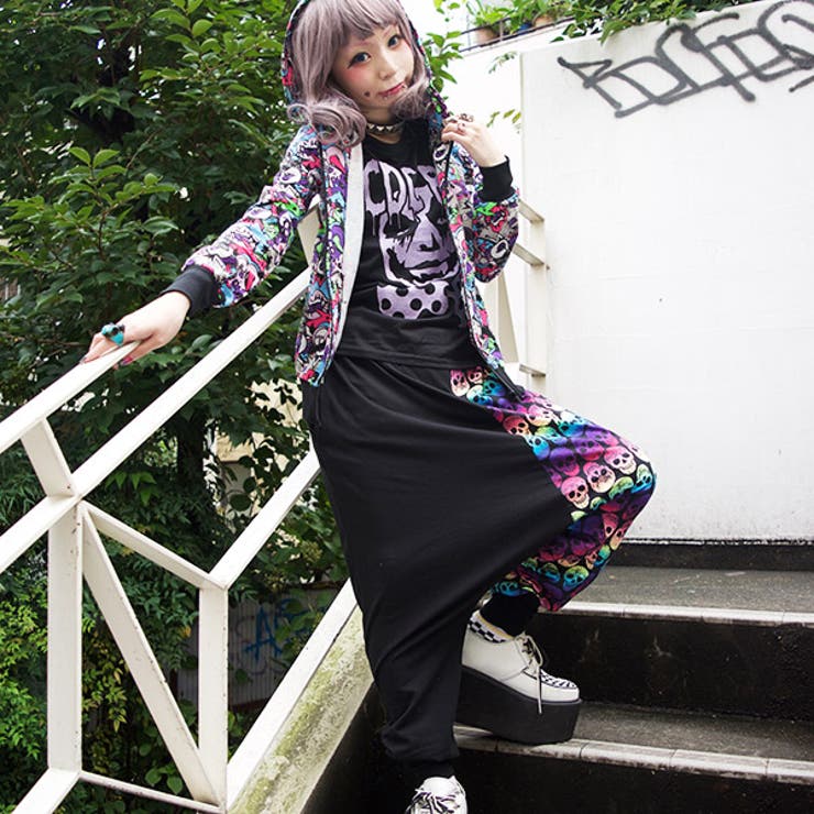 スカルサルエルパンツ スカル ドクロ[品番：ACDW0000404