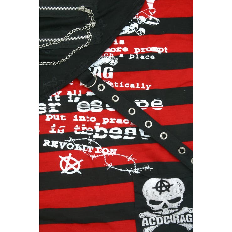 パンク系大定番のボーダーt 原宿系 Kera系 品番 Acdw Acdcrag エーシーディーシーラグ のレディースファッション通販 Shoplist ショップリスト