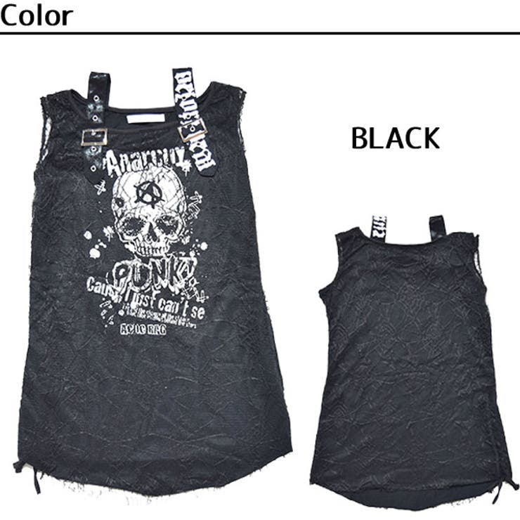 ガーゼノースリーブTシャツ パンク[品番：ACDW0000373]｜ACDCRAG