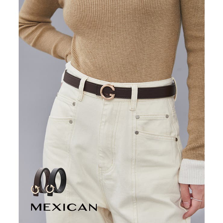 Mexican ワンタッチベルト レディース 韓国ファッション フェイクレザー 品番 Acew Mexican メキシカン のレディース ファッション通販 Shoplist ショップリスト