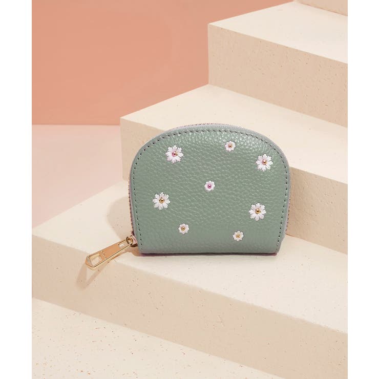 MEXICAN 本牛革フラワーモチーフカードケース 大容量 韓国ファッション | MEXICAN | 詳細画像3 