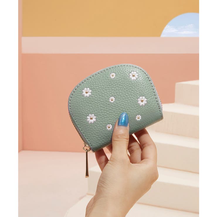 MEXICAN 本牛革フラワーモチーフカードケース 大容量 韓国ファッション | MEXICAN | 詳細画像11 