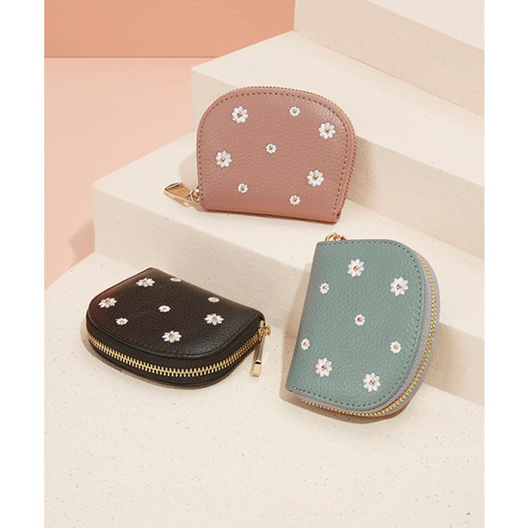 MEXICAN 本牛革フラワーモチーフカードケース 大容量 韓国ファッション | MEXICAN | 詳細画像9 