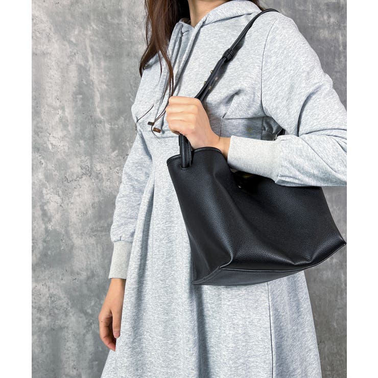 PUレザーミニポーチ付きハンドバッグ | MEXICAN | 詳細画像12 