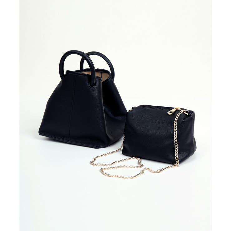 PUレザーミニポーチ付きハンドバッグ | MEXICAN | 詳細画像25 