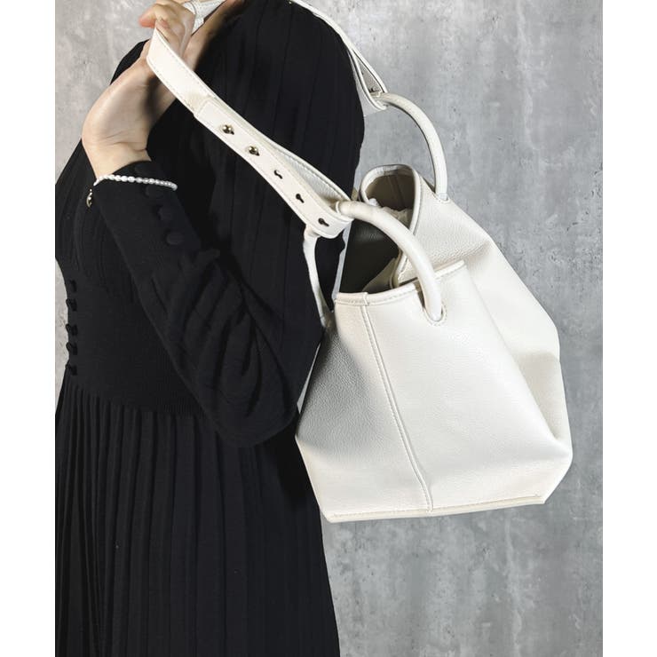 PUレザーミニポーチ付きハンドバッグ | MEXICAN | 詳細画像9 