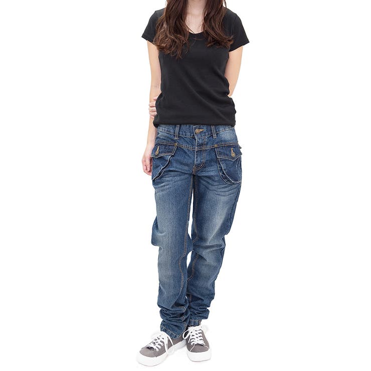 立体ポケットデニムパンツ【春先行】[品番：ACTW0000607]｜A.NATALY