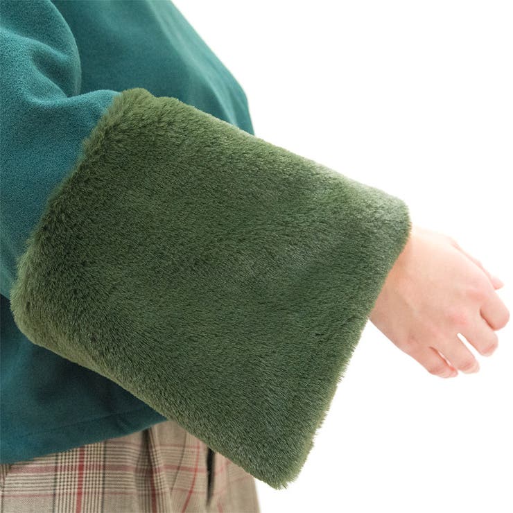 フェイクウール袖ファープルオーバー | A.NATALY | 詳細画像10