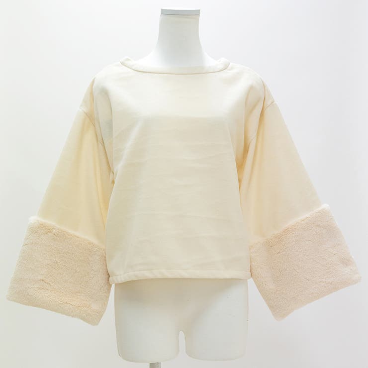 フェイクウール袖ファープルオーバー | A.NATALY | 詳細画像3