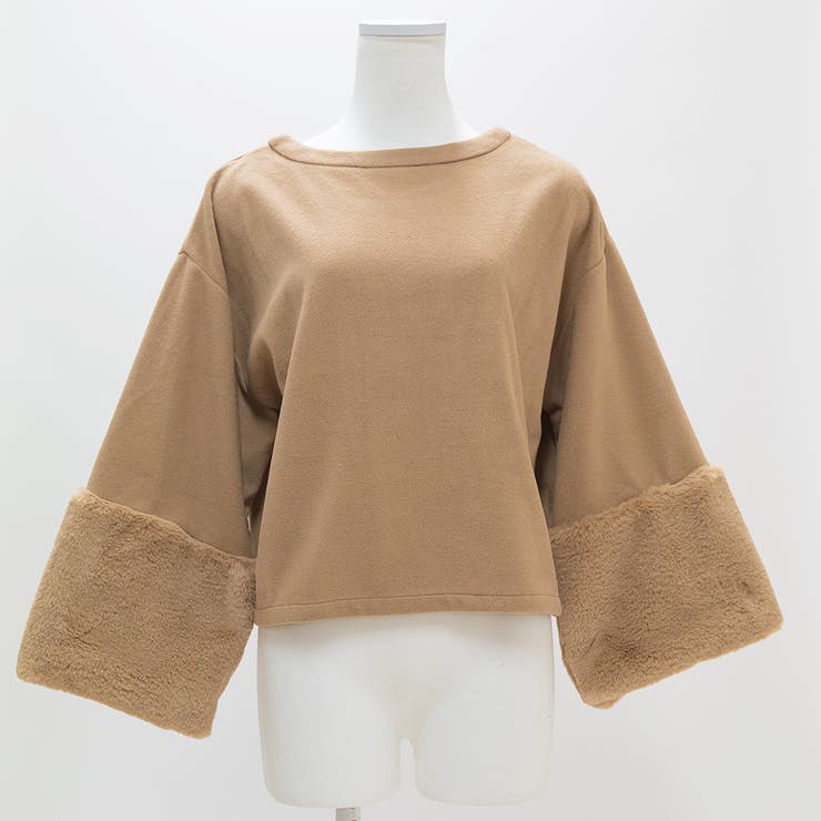 フェイクウール袖ファープルオーバー | A.NATALY | 詳細画像4