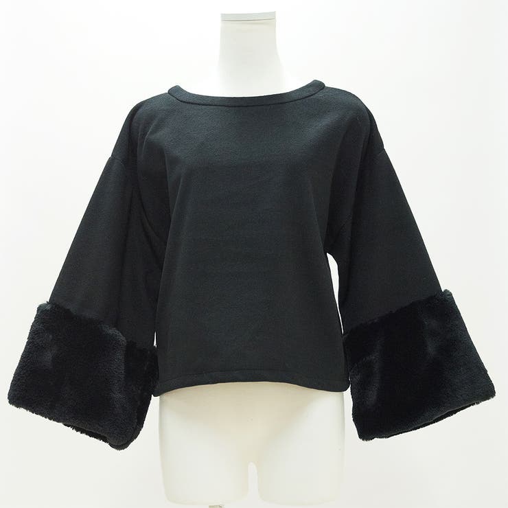 フェイクウール袖ファープルオーバー | A.NATALY | 詳細画像5