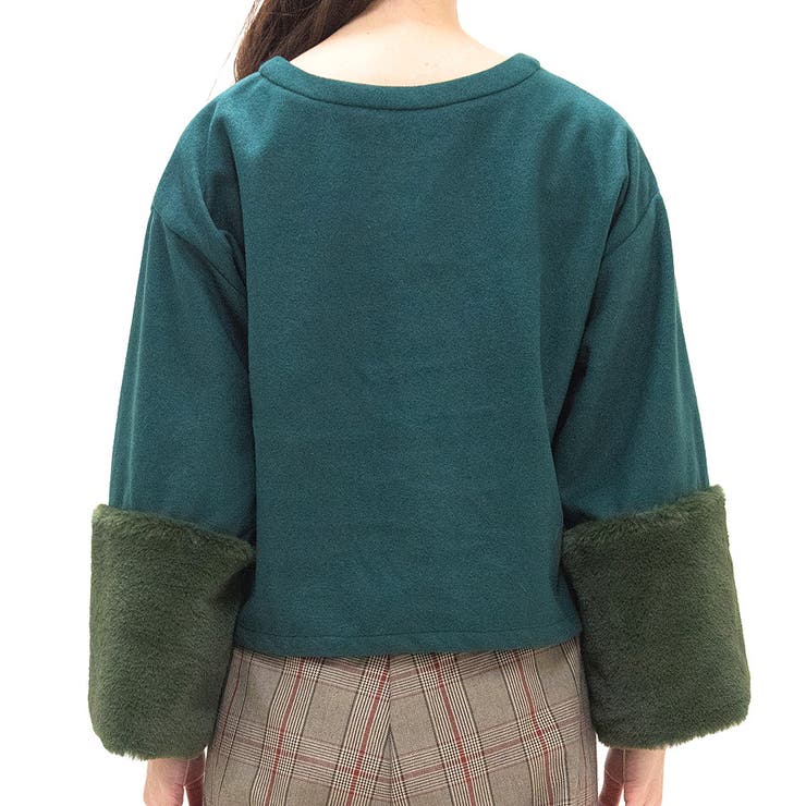 フェイクウール袖ファープルオーバー | A.NATALY | 詳細画像8