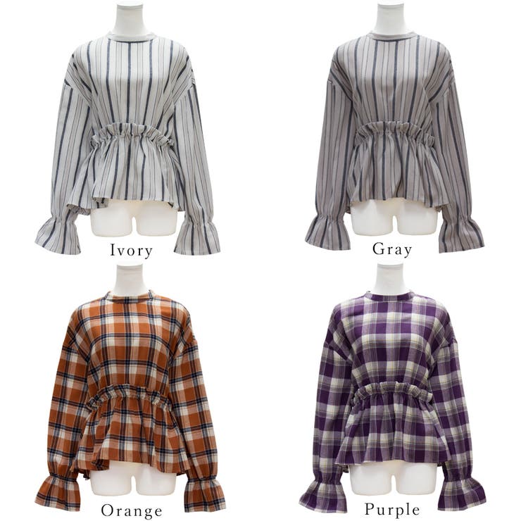 スタンドネックペプラムブラウス | A.NATALY | 詳細画像21 